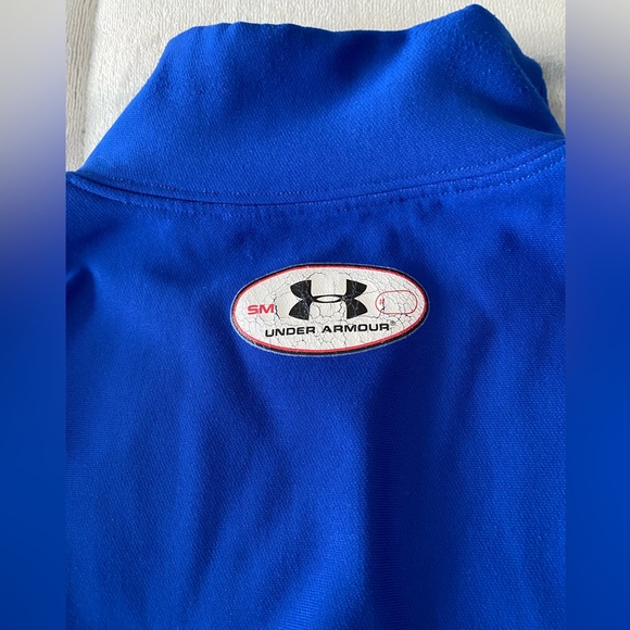 Men’s Under Armour athletic blue turtleneck layer long sleeve - Picture 6 of 7